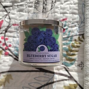 Bath & Body Works Blueberry Sugar 3 Wick Candle